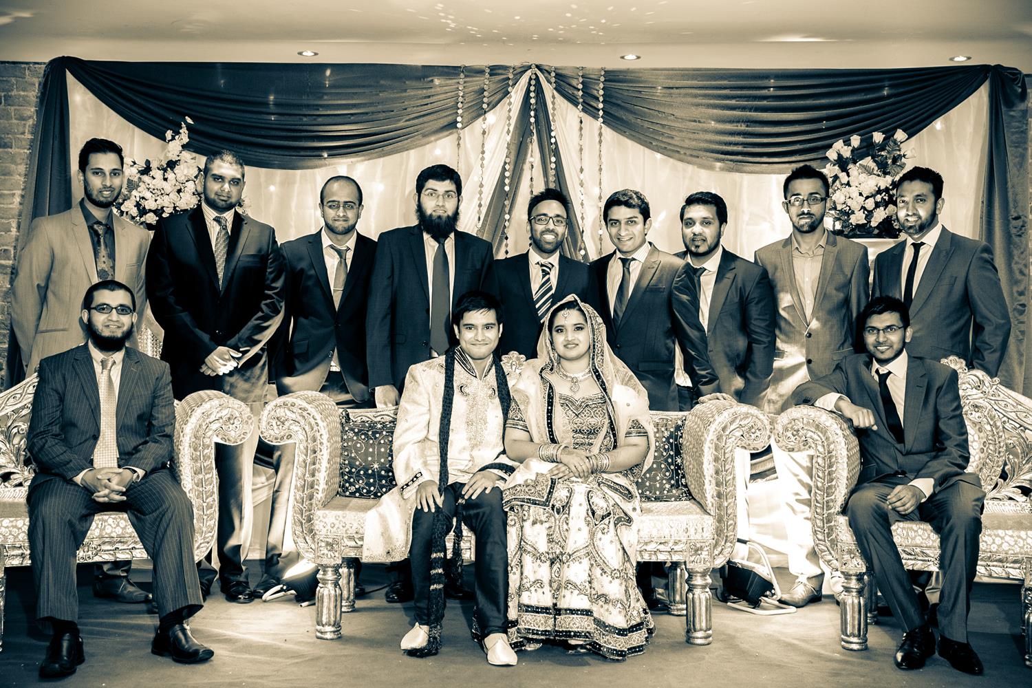 Wedding Photography of family and friends group by MAKSAM London Photographer