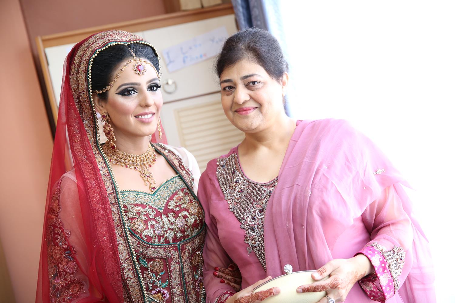 Wedding Photography of Indian Wedding of Bride and Mother by MAKSAM Photographer London