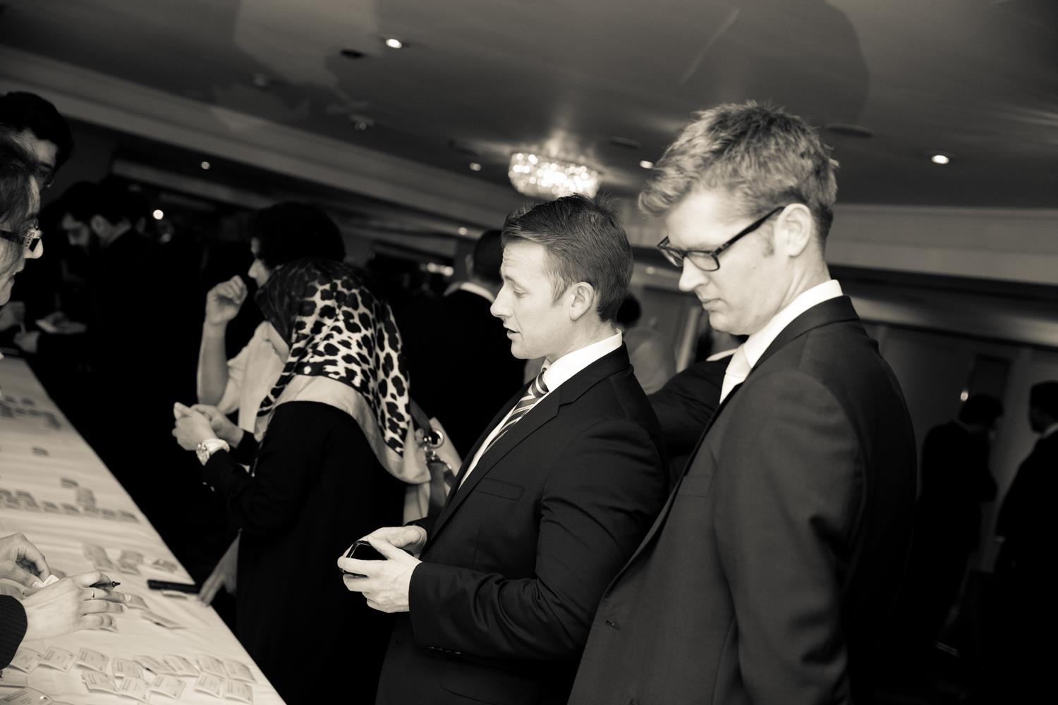 Corporate Photography of a two people in Black and White by MAKSAM London Photographer