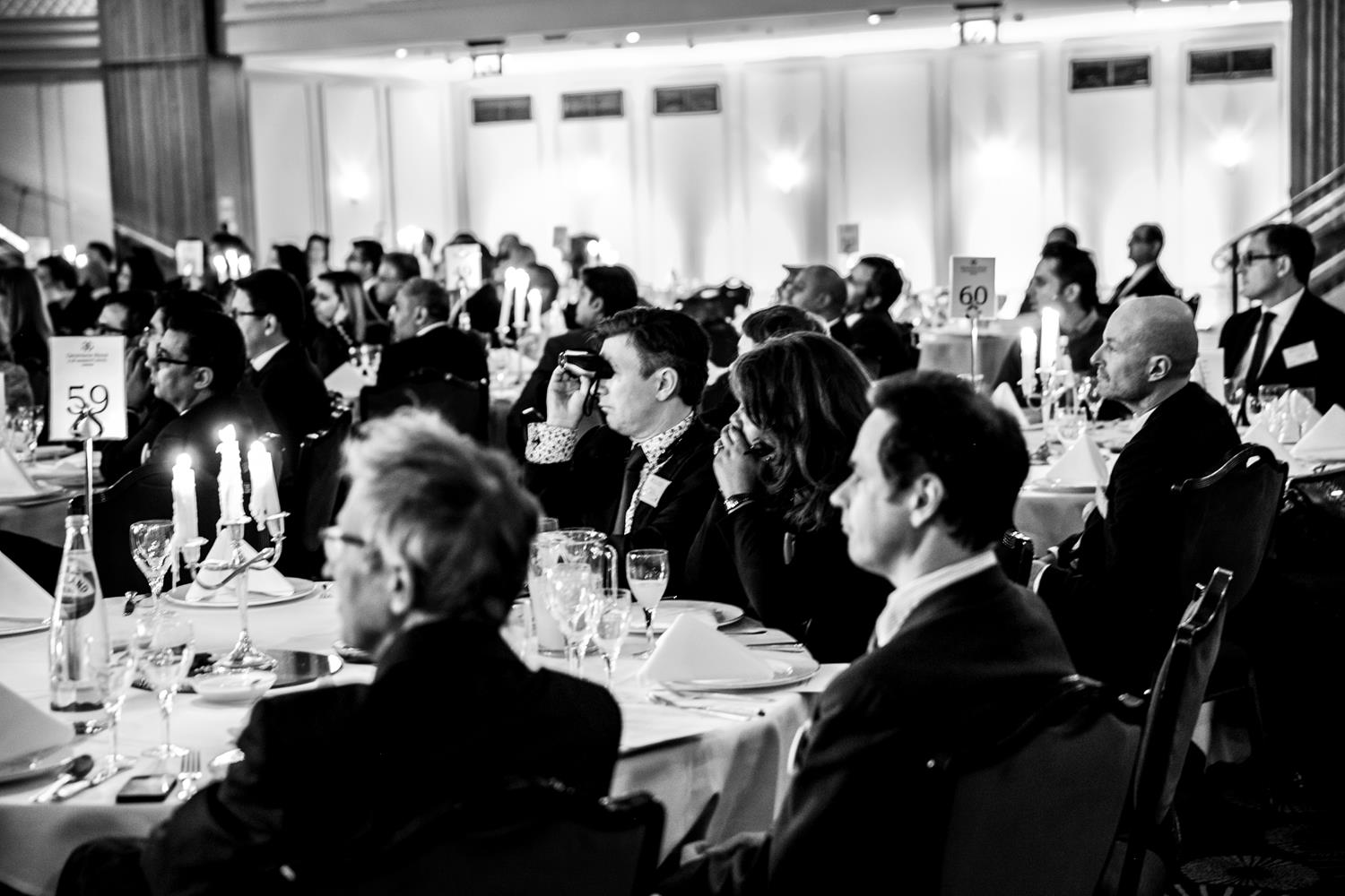Corporate Photography London of private dinner by MAKSAM Photography