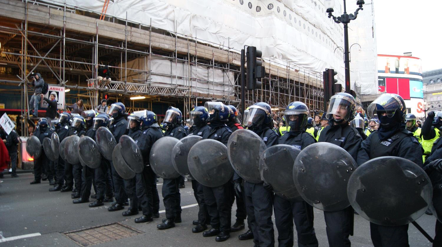 London Photography of Police in Riot Gear by MAKSAM Photography
