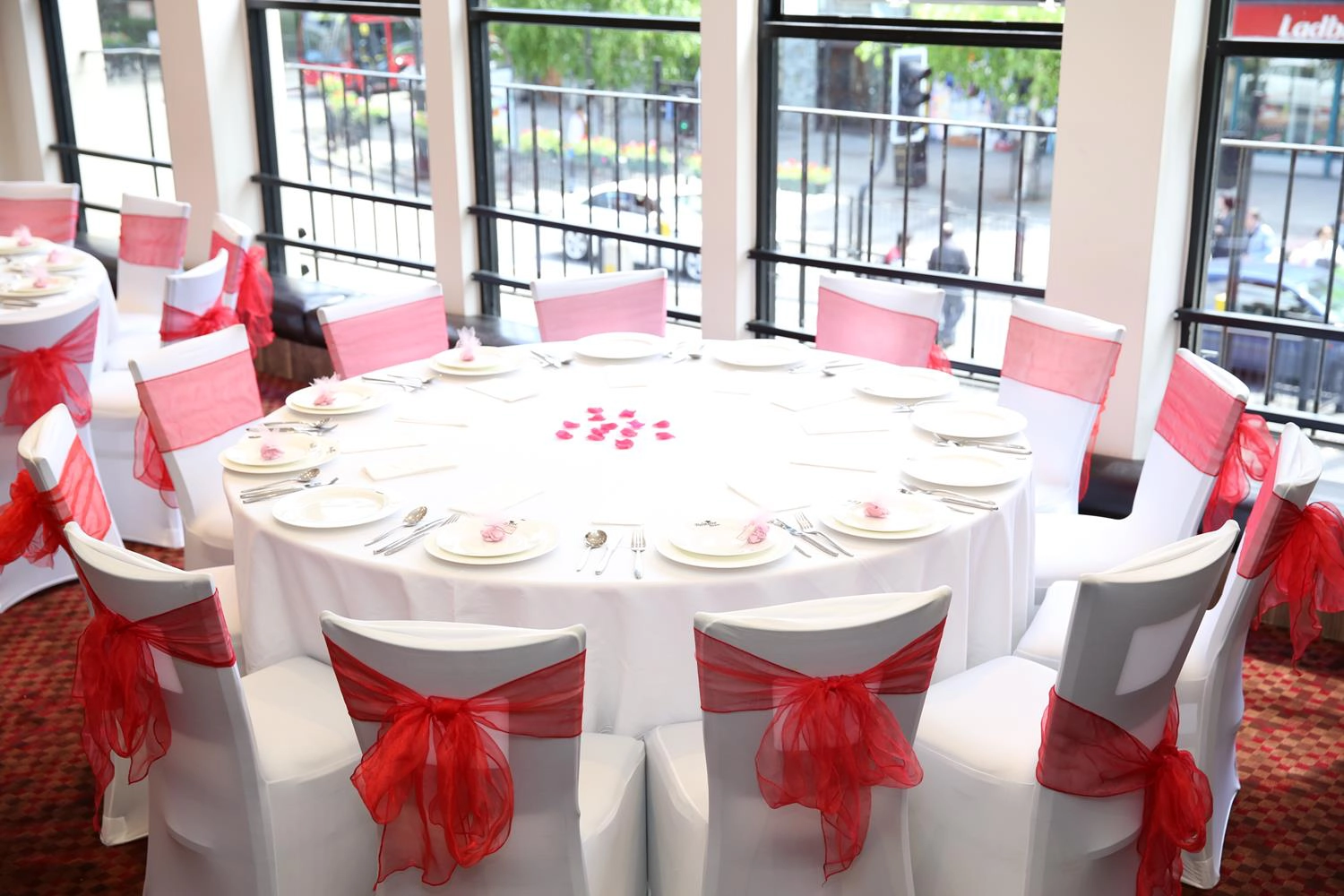 Tables and chairs at Asian Engagement Photography in London by MAKSAM Photography